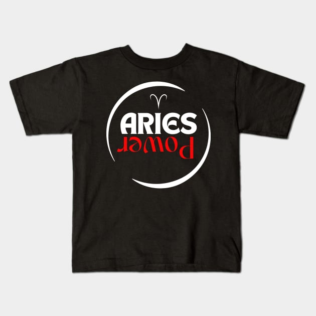 Aries power Kids T-Shirt by AngelkatSoulTalk